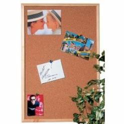 Vente flash 🎁 MAUL Déco à Suspendre Diverses Tableau Liège Avec Cadre En Bois 1000 X 600 Mm 🥰