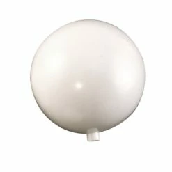 Grosses soldes ✨ Lealoo® Boule Plastique Transparente Grande Boule En Plastique Blanc, Ø 20 Cm, Avec Ouverture Pour Fixation 15mm 🧨