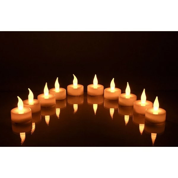 Offres ✨ CePe Guirlande à Décorer Lot De 10 Bougies Chauffe-plat LED, Lumière Jaune Vacillante, H. 4,5 Cm, Décoration De Table 🥰 5 Offres ✨ CePe Guirlande à Décorer Lot De 10 Bougies Chauffe-plat LED, Lumière Jaune Vacillante, H. 4,5 Cm, Décoration De Table 🥰 – Image 3