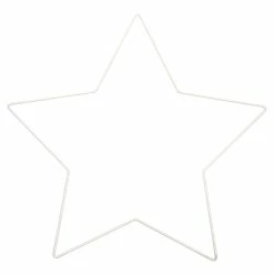 Meilleur prix 🎉 Rico Design Cercles Attrape-rêves Forme En Métal Blanc - Étoile - 30 X 28,5 Cm 🎁