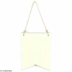 Remise 😉 Graine Créative Fanion En Bois à Décorer - Drapeau - 15 X 20 Cm 😀