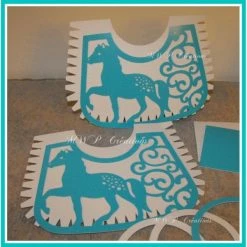 Nouveau 😍 MWP Créations Boule Plastique Transparente Petit Sac À Surprises "Cheval" (Kit Pour 1Sac) Bleu Turquoise 🔥