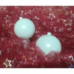 Tout neuf 🤩 Glorex Boules à Décorer Boule En Plastique Blanc À Décorer - 80 Mm - Lo De 2 💯