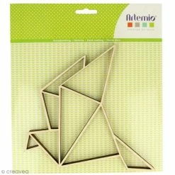 Support à décorer suspendu Soldes 28 Acheter 🌟 Artemio Forme En Bois à Décorer - Cocotte Origami - 20 X 20 Cm 💯
