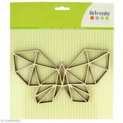 Meilleure vente 🎉 Artemio Forme En Bois à Décorer - Papillon Origami - 20 X 11 Cm ⌛
