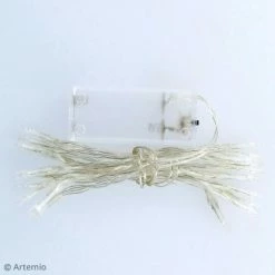 Promo 😉 Artemio Guirlande Lumineuse LED - 10 Ampoules - Blanc Chaud - 1 M 🔔 -Support à décorer suspendu Soldes unnamed file 66