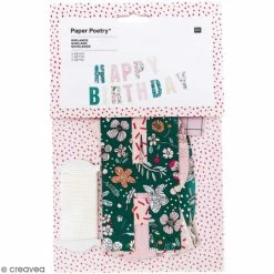 Acheter 😉 Rico Design Guirlande à Décorer Kit Guirlande - Anniversaire - 3 M - 21 Pcs 🎉