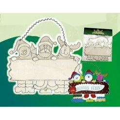 Vente flash 🧨 Graine Créative Déco à Suspendre Suspension 3 Personnages En Bois - A Décorer 🔥