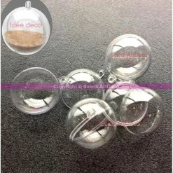 Les meilleures critiques de 💯 Lealoo® Boule Plastique Transparente Lot De 10 Petites Boules En Plastique Cristal Transparent Séparable, Contenant Sécable 😉