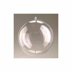 Sortie 😍 Lealoo® Boule Plastique Transparente Lot De 5 Boules En Plastique Cristal Transparent Séparable, Contenant Sécable Diam. 10 🧨