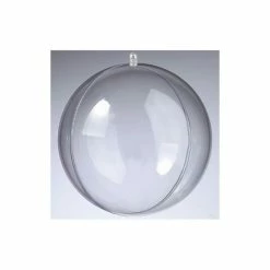 Tout neuf 🧨 Efco Boule Plastique Transparente Boule En Plastique Transparent Séparable, Contenant Sécable Diam. 16 Cm 🥰