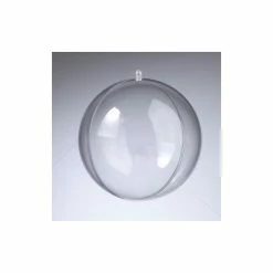 Vente flash 🧨 Efco Boule Plastique Transparente Boule En Plastique Cristal Transparent Séparable, Contenant Sécable Diam. 12 Cm, &eacu ⌛