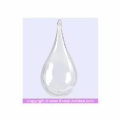 De gros 🔔 Efco Boule Plastique Transparente Goutte 14 Cm En Plastique Cristal Transparent Séparable, Contenant Alimentaire Sécable 🔥