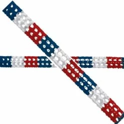 Tout neuf 😀 Doge Guirlande à Décorer Guirlande En Papier Couleur De La France Bleu, Blanc, Rouge, En Rhombus Tube, Longueur 4 M 😀