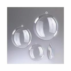 Top 10 🛒 Efco Boule Plastique Transparente Médaillon En Plastique Cristal Transparent Séparable, Contenant Sécable De Diam 👍