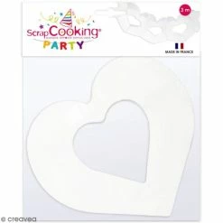 Meilleure affaire 🎉 ScrapCooking Guirlande à Décorer Guirlande Coeurs Blancs - 10 M 👍