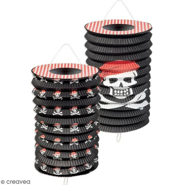 Sortie ✔️ ScrapCooking Formes à Suspendre Lampions Pirate à Suspendre - 2 Pcs ✨ 4 Sortie ✔️ ScrapCooking Formes à Suspendre Lampions Pirate à Suspendre - 2 Pcs ✨ – Image 2