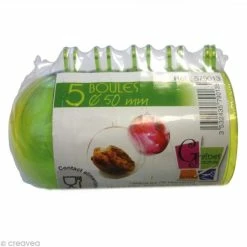 Acheter 👏 Graine Créative Boule Plastique Transparente Boule Plastique Cristal Vert Anis Pour Contact Alimentaire - 5 Cm X 5 😍 -Support à décorer suspendu Soldes unnamed file 767