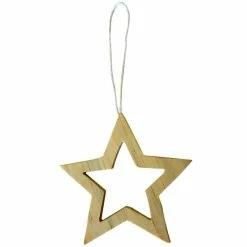 Coupon 🎉 Graine Créative Silhouette à Suspendre Pendentif Etoile En Bois évidé 10 Cm ⌛