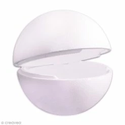 Support à décorer suspendu Soldes 19 Meilleure affaire 🛒 Creavea Boules Polystyrène Boule Polystyrène - 2 Demi-sphères - 20 Cm 🥰