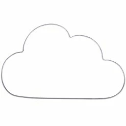 Nouveau ✨ Rayher Cercles Attrape-rêves Forme Nuage En Métal - 30 X 17,5 Cm ✔️