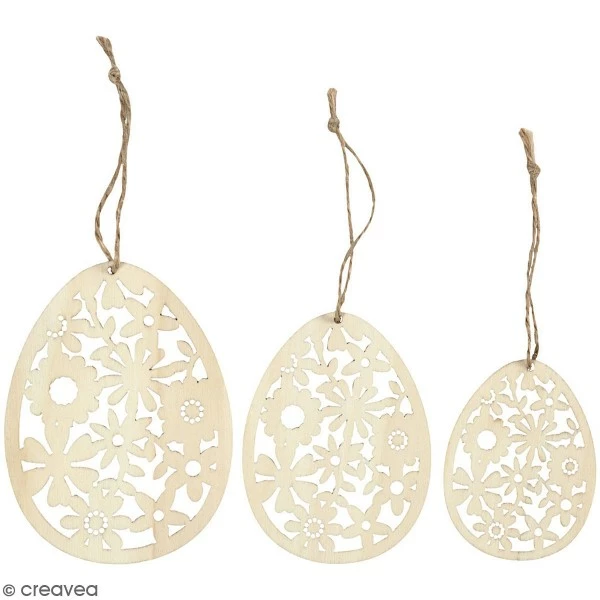 Le moins cher 🤩 Creativ Company Support Pâques Assortiment De Formes En Bois à Suspendre - Oeufs Ajourés - 3 Pcs ⌛ 3 Le moins cher 🤩 Creativ Company Support Pâques Assortiment De Formes En Bois à Suspendre - Oeufs Ajourés - 3 Pcs ⌛
