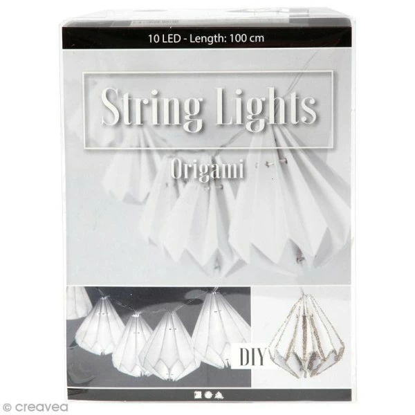Bon marché 🤩 Creativ Company Guirlande Lumineuse à LED 100 Cm - Lampions Origami Coniques 🔔 2 Bon marché 🤩 Creativ Company Guirlande Lumineuse à LED 100 Cm - Lampions Origami Coniques 🔔