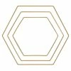 Promo 😉 Rayher Forme En Métal Lot D'anneaux En Métal - Hexagone - Doré - ø 20-25-30 Cm ❤️ -Support à décorer suspendu Soldes unnamed file 92