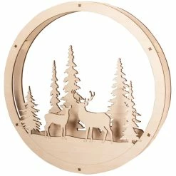 Top 10 ⭐ Rayher Support Déco Noël Kit Couronne De Bois - Pays Hivernal - 14 Pcs ❤️